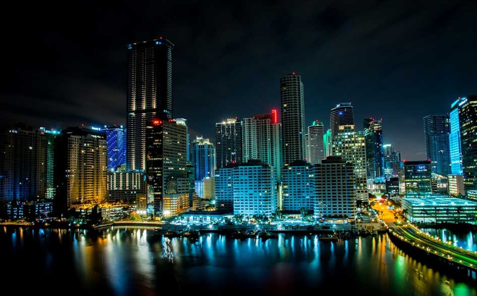 Brickell at night